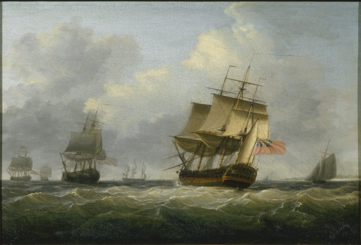 Image of Seascape with Man of War