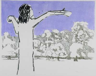 Image of Richmond Park: Tall Figure with Jerky Arms