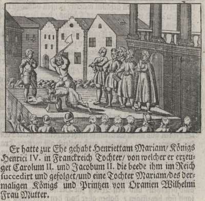 Image of The Execution of King Charles I outside the Banqueting House, Whitehall, 30 January 1649