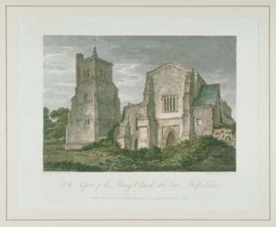 Image of S.W. Aspect of the Priory Church at Elstow, Bedfordshire