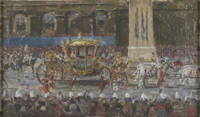 Image of The Procession Passing the Cenotaph