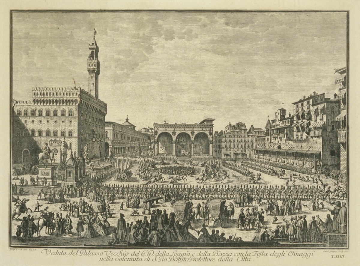 Image of View of Florentine Bath and Town Hall (Plate 23)