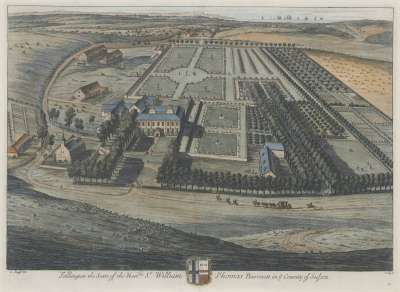 Image of Folkington, the Seat of the Hon Sir William Thomas Baronet, in the County of Sussex