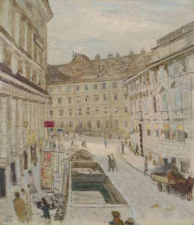 Image of A Fashionable Street in Vienna: Lobkowitzplatz looking towards the Albertina, October 1945