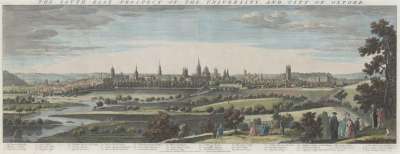 Image of The South-East Prospect of the University, and City of Oxford