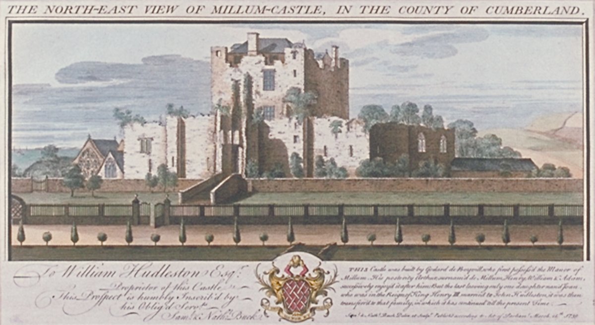 Image of The North-East View of Millum Castle, in the County of Cumberland