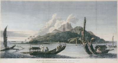 Image of The Island of Otahiete bearing S.E. distant one league