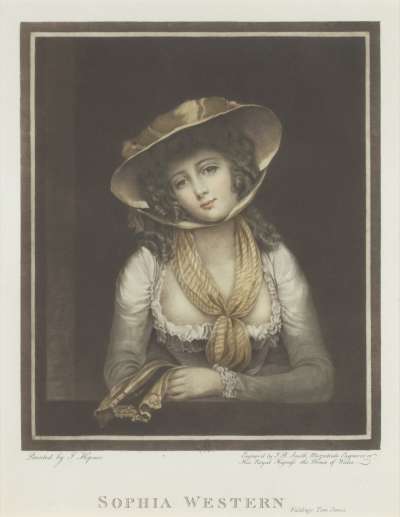 Image of Sophia Western, from Fielding’s “Tom Jones”