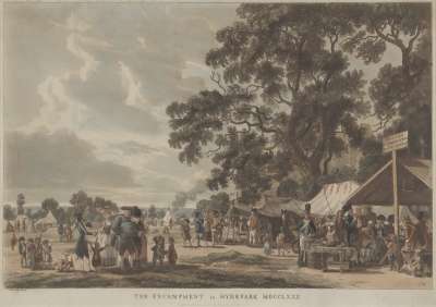 Image of The Encampment in Hyde Park, 1780