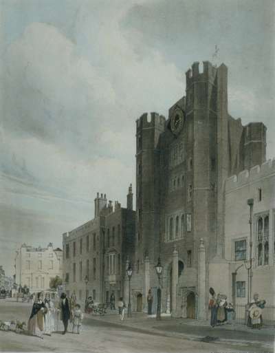 Image of North Front to St. James’s Palace, from Cleveland Row