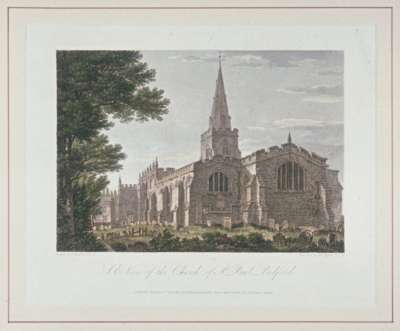 Image of S.E. View of the Church of St. Paul, Bedford