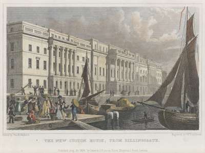 Image of The New Custom House, from Billingsgate