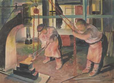 Image of A Scene in the Forge