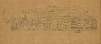 Image of 20th Century Copy of Drawing of Part of Whitehall of c.1695-97