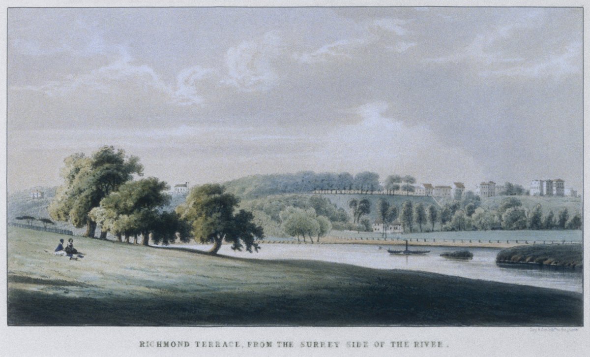 Image of Richmond Terrace, from the Surrey Side of the River