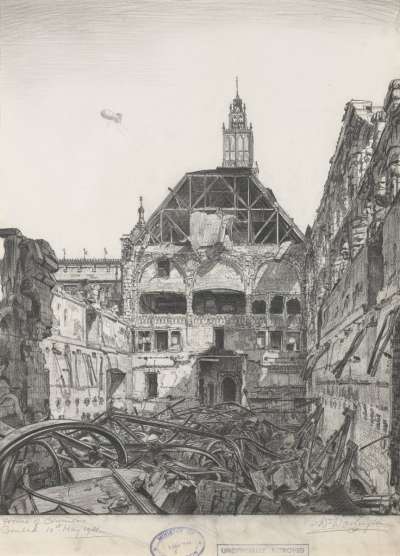 Image of Bombed House of Commons Chamber