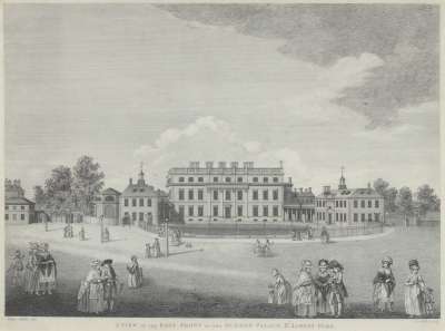 Image of A View of the East Front of the Queen’s Palace, St. James’s Park