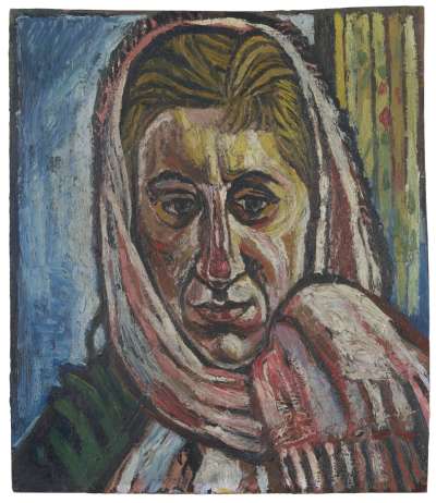 Image of Small Head of Jean [Jean Esme Oregon Cooke – Mrs John Bratby – 1927-2008]