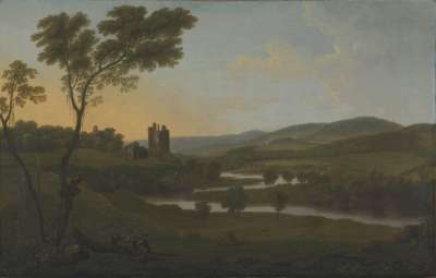 Image of Scottish Landscape with Winding River