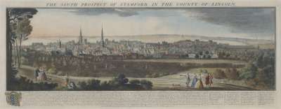 Image of The South Prospect of Stamford, in the County of Lincoln