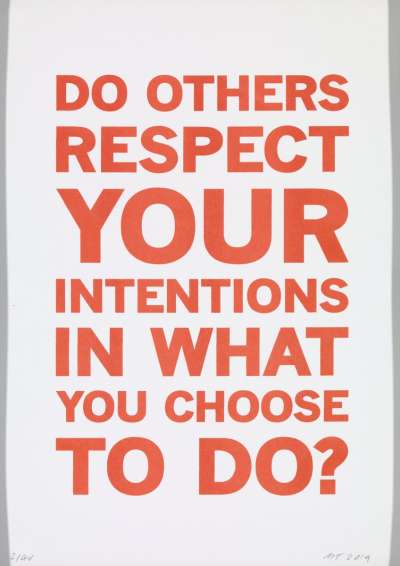 Image of Do others respect your intentions in what you choose to do?