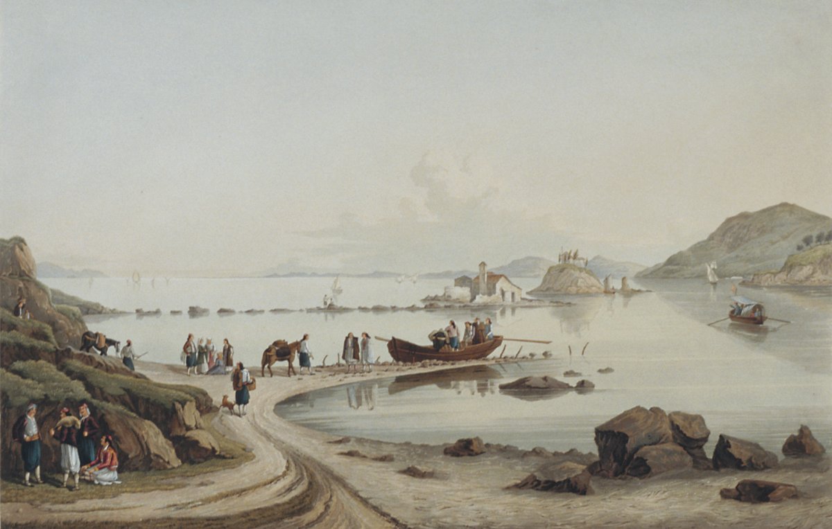 Ferry of Perama, Entrance to the Southern Passage of Corfu, and Homers ...