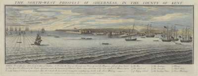 Image of The North-West Prospect of Sheerness, in the County of Kent