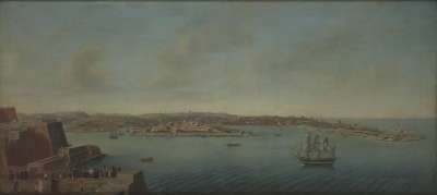 Image of Harbour Scene, Valletta, Malta c.1800