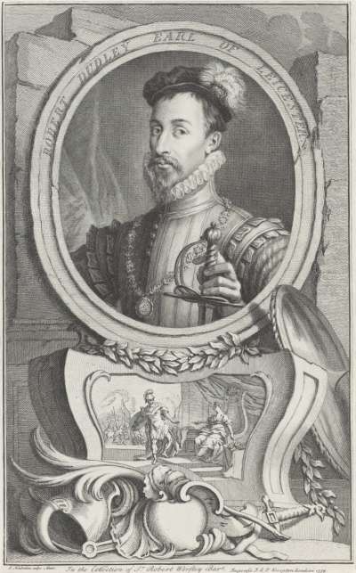 Image of Robert Dudley, Earl of Leicester (c1532-88) Favourite of Queen Elizabeth I