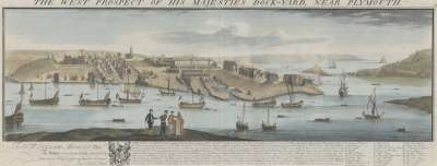 Image of The West Prospect of His Majesties Dock-Yard, near Plymouth