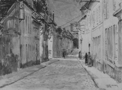 Image of A Street in a French Town