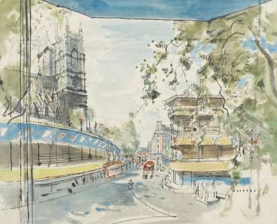 Image of The Stands near Westminster Abbey, Coronation