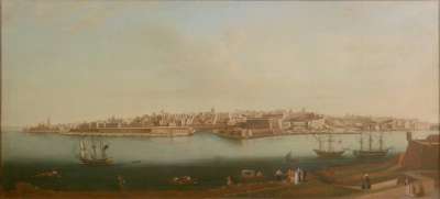 Image of Harbour Scene, Valletta, Malta c.1800