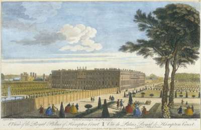 Image of A View of the Royal Palace of Hampton Court / Vue du Palais Royal de Hampton Court