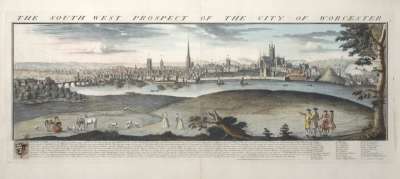 Image of The South West Prospect of the City of Worcester