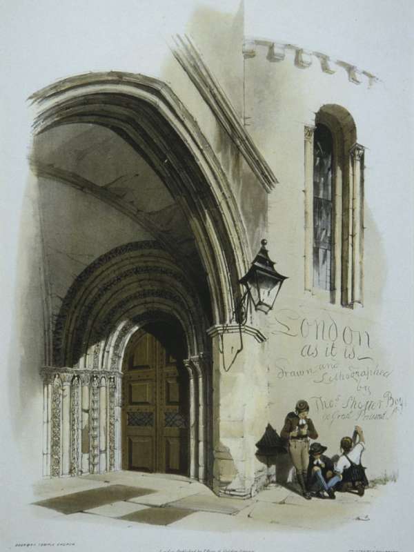 Doorway, Temple Church [title page] - Government Art Collection