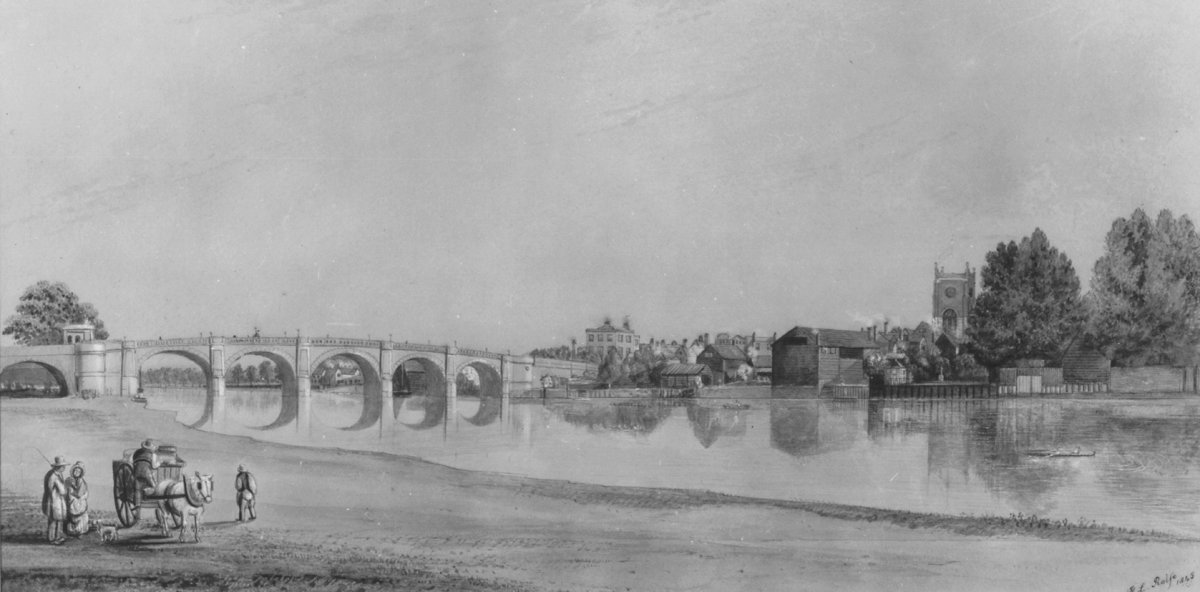 Image of View of the Bridge at Kingston-on-Thames