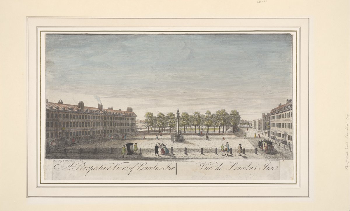 Image of A Perspective View of Lincolns Inn / Vue de Lincolns Inn