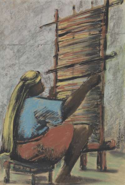 Image of Woman Weaving