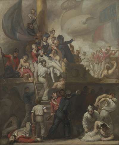 Image of Death of Nelson: Scene on the Deck of HMS “Victory”