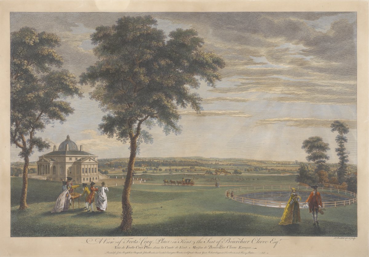 Image of A View of Foots-Cray Place in Kent, the Seat of Bourchier Cleeve Esq.r / Veüe de Foots-Cray Place, dans la Comté de Kent, Maison de Bourhcier Cleeve Escuyer.