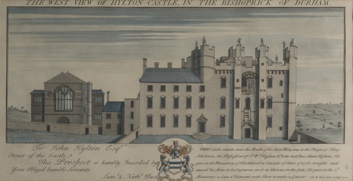 Image of The West View of Hylton-Castle, in the Bishoprick of Durham