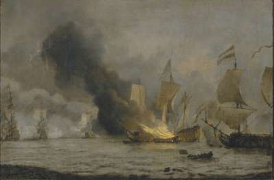 Image of The Burning of the “Royal James”