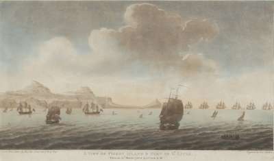 Image of A View of Pigeon Island & Part of St. Lucia, 25 March 1780