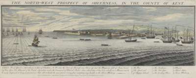 Image of The North-West Prospect of Sheerness, in the County of Kent