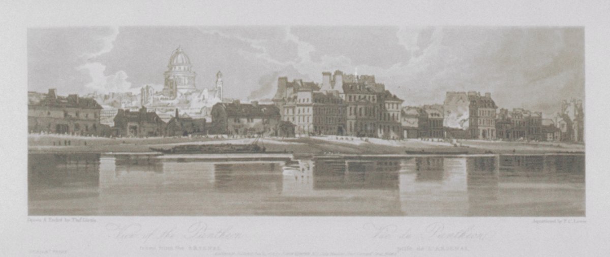 Image of View of the Pantheon taken from the Arsenal, Paris