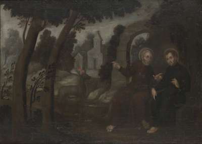 Image of Sacred Conversation between St. Felix de Valois and St. Juan de la Mata