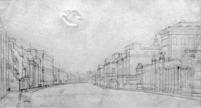 Image of Whitehall and the Admiralty Screen c.1810