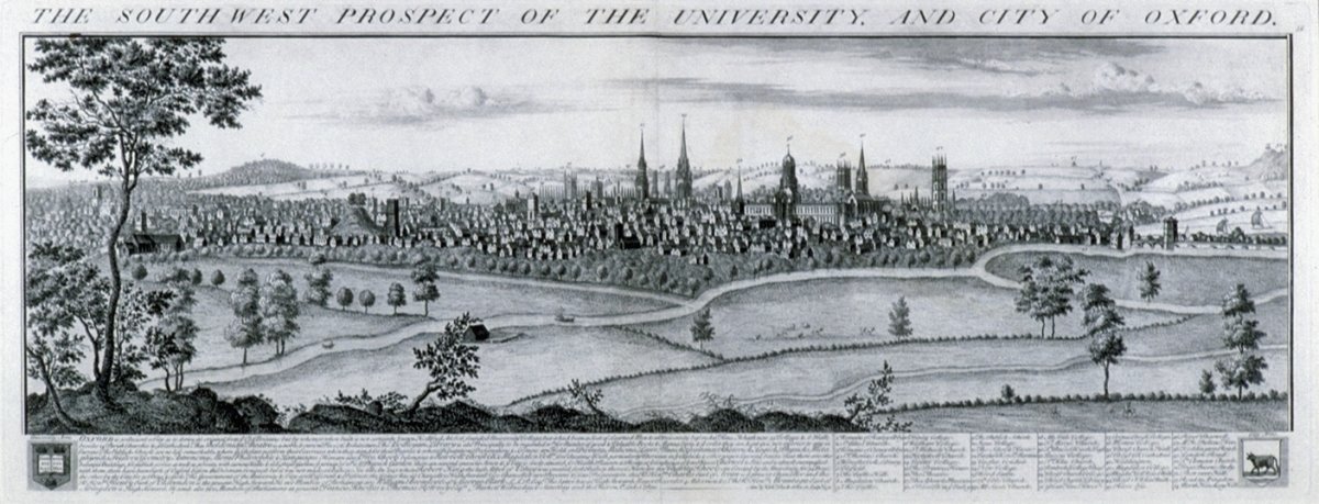 Image of The South West Prospect of the University, and City of Oxford