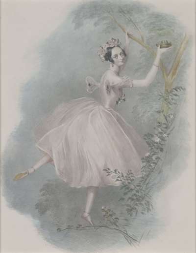 Image of Marie Taglioni in “La Sylphide”